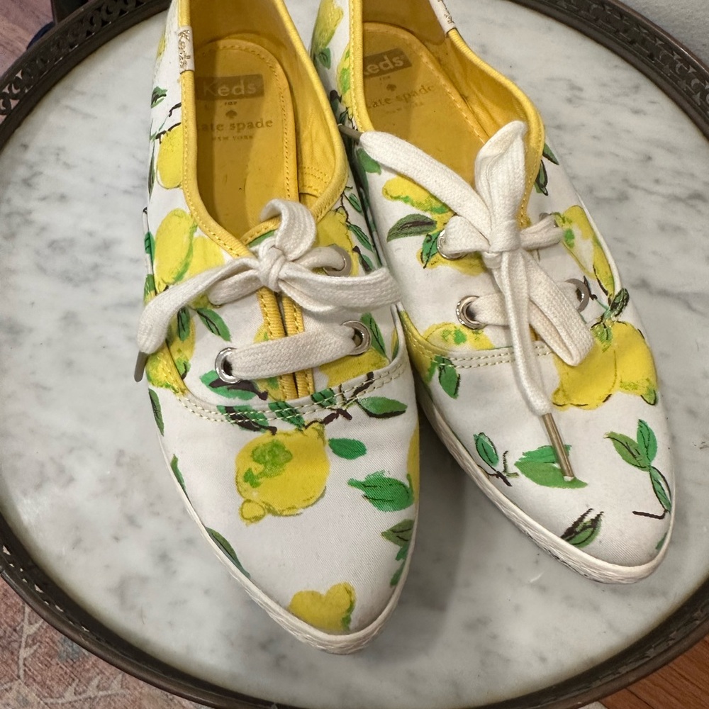 Kate Spade + Keds lemon sneakers - Picture 3 of 10